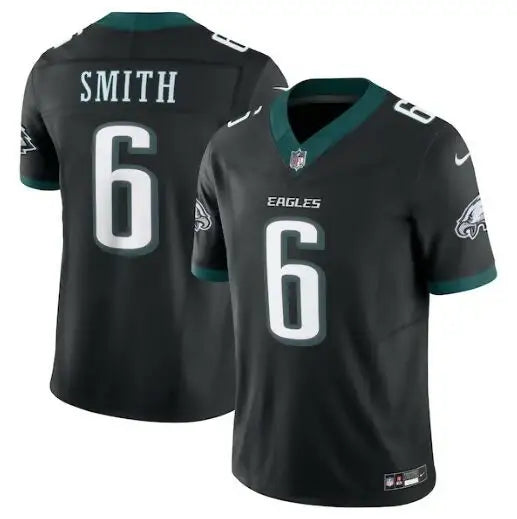 Black Philadelphia Eagles DeVonta Smith Nike Alternate Vapor F.U.S.E. jersey with SMITH 6 on back
