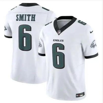 White Philadelphia Eagles DeVonta Smith Nike Vapor F.U.S.E. Limited jersey with SMITH and 6 on back