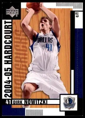 Dirk Nowitzki basketball card from Upper Deck Hardcourt 2004-05 Dallas Mavericks