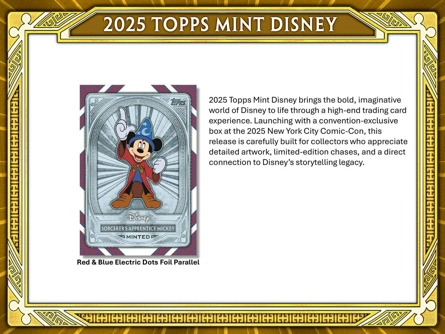 2025 Topps Disney Mint Hobby Box | Columbia Sports Cards
