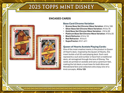 2025 Topps Disney Mint Hobby Box | Columbia Sports Cards