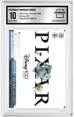 Disney 100 Funny Monsters trading card from Arena Club in Weiss Schwarz JPN collection