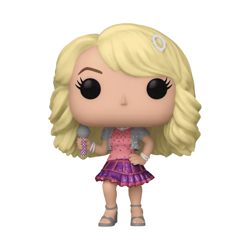 Disney 100 High School Musical vinyl figure of Sharpay in pink and purple dress