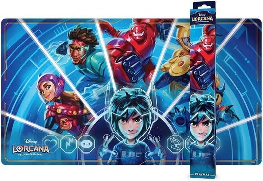 Disney Lorcana trading card game playmat featuring Big Hero 6 design by Ravensburger