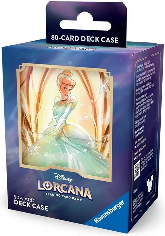 Disney Lorcana Deck Box featuring Cinderella in Ballroom Sensation design by Ravensburger