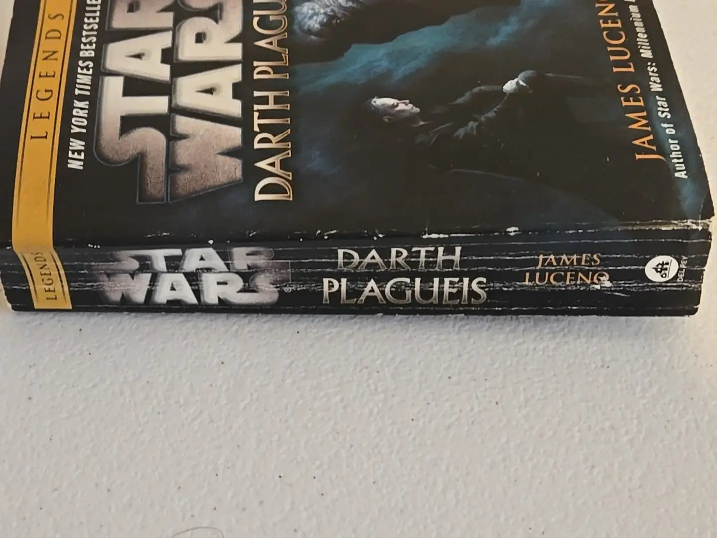 Worn Star Wars Legends Darth Plagueis book by James Luceno with paperback cover