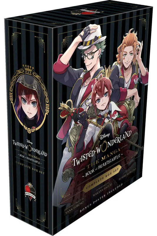 Disney Twisted Wonderland Heartslabyul graphic novel box set featuring manga volumes 1-4