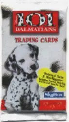 Pack of Disneys 101 Dalmatians trading cards with Dalmatian puppy on the cover