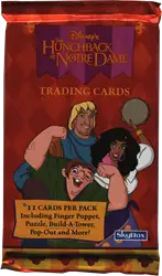 Sealed pack of Disney Hunchback of Notre Dame factory sealed trading cards for collectors