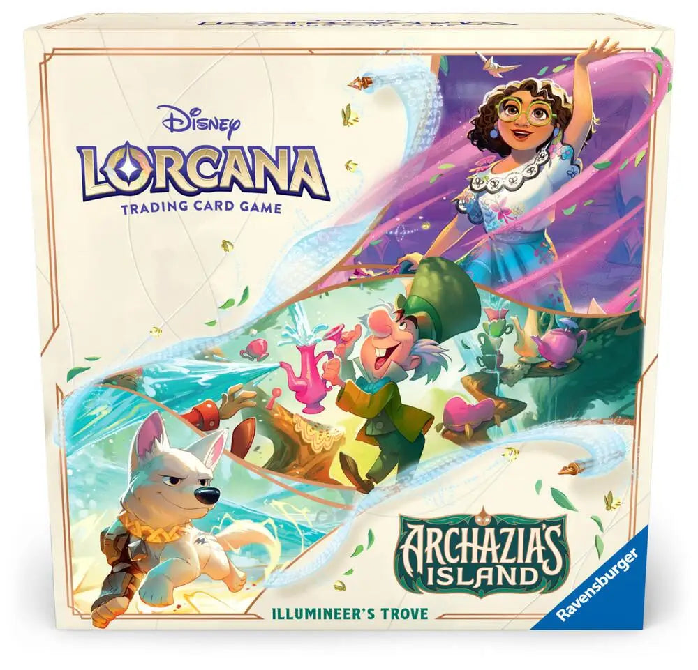 Disney Lorcana trading card game box from Archazia’s Island Illumineer’s Trove