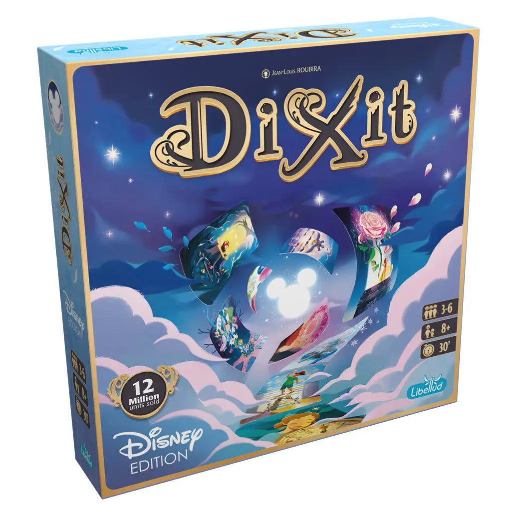 Dixit Disney Edition board game featuring Disney-themed artwork and storytelling fun