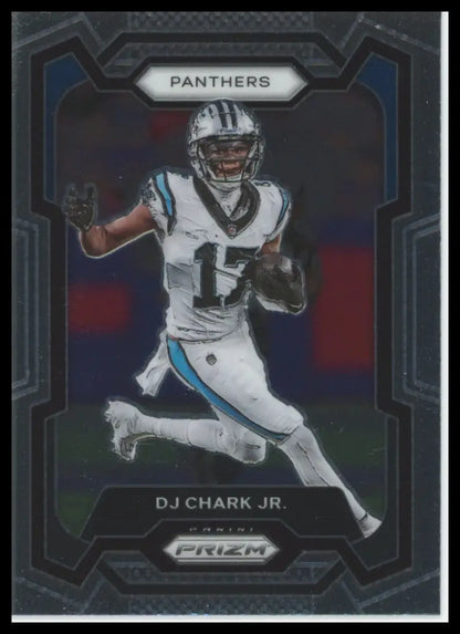 DJ Chark Jr. football trading card from Panini Prizm 2023 Carolina Panthers series