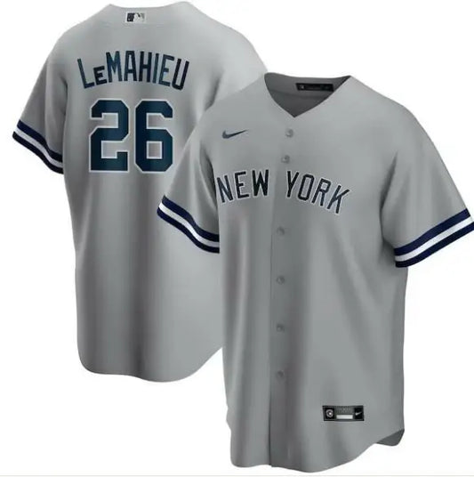 Gray DJ LeMahieu New York Yankees Nike Road Replica Player Jersey for baseball fans