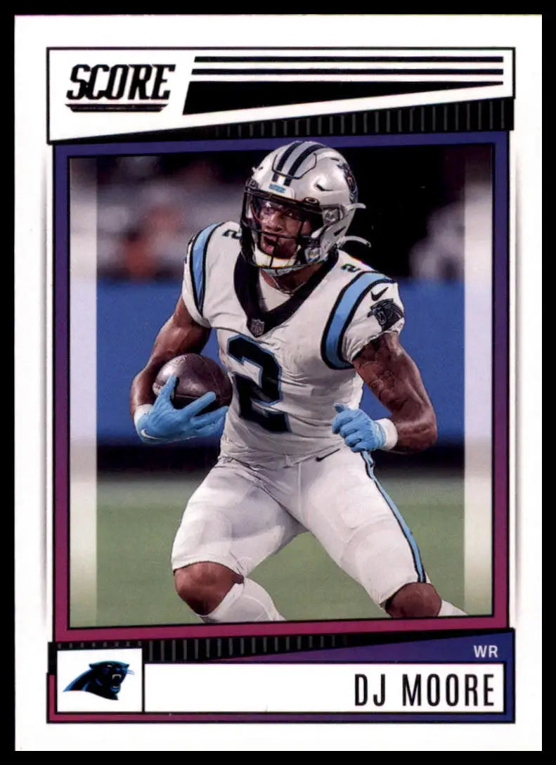 DJ Moore 2022 Score #45 Carolina Panthers football card displayed in product image