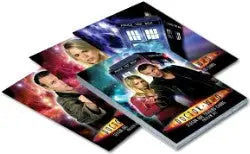 Doctor Who DVD covers and TARDIS featured on Doctor Who Season 1 trading card set