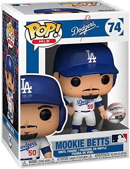 Mookie Betts Funko Pop figurine from Dodgers MLB collection, collectible mookie betts funko