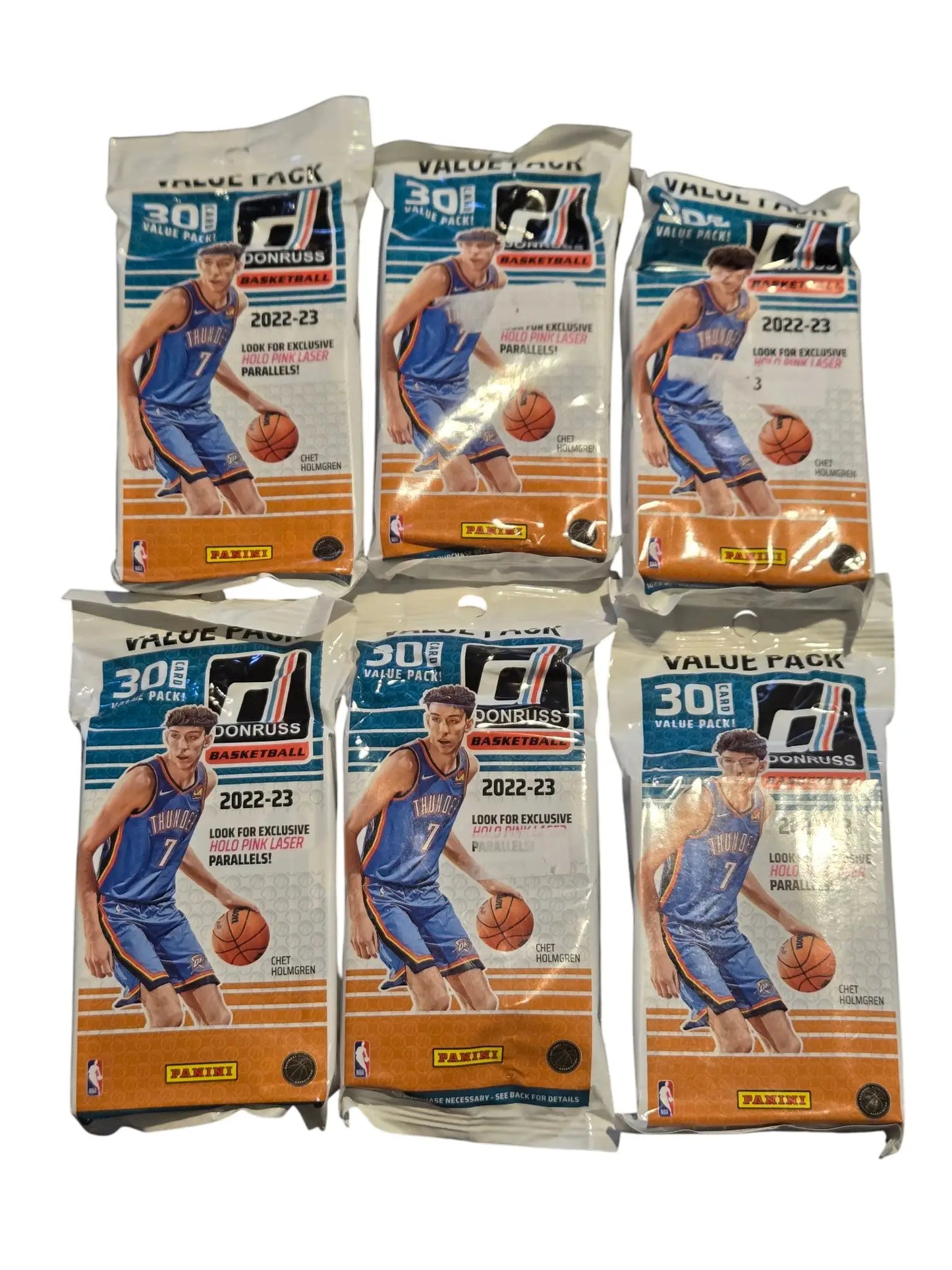 Donruss Basketball 2022-23 Value Pack 30 Card Pack Panini Sealed Lot of 6 - Trading Cards