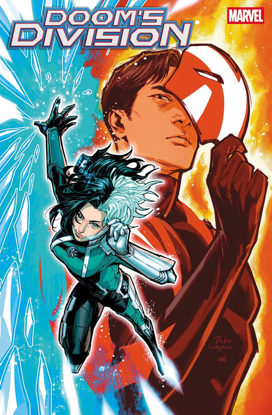 Comic book cover of Dooms Division featuring Rickie Yagawa Team-Up Variant