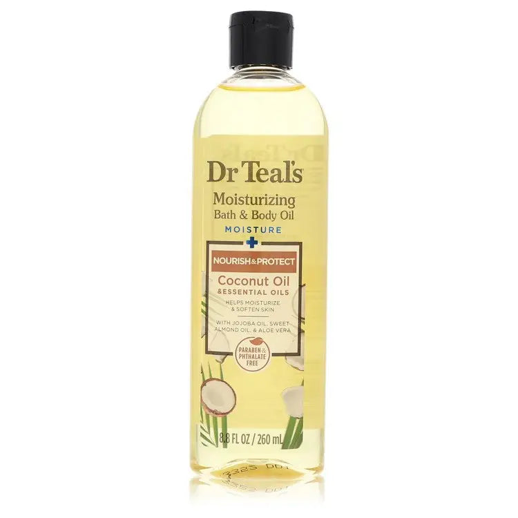 Dr Teal’s Moisturizing Bath & Body Oil by Dr Teal’s - Nourishing Coconut Oil with Essensial Oils Jojoba Oil Sweet