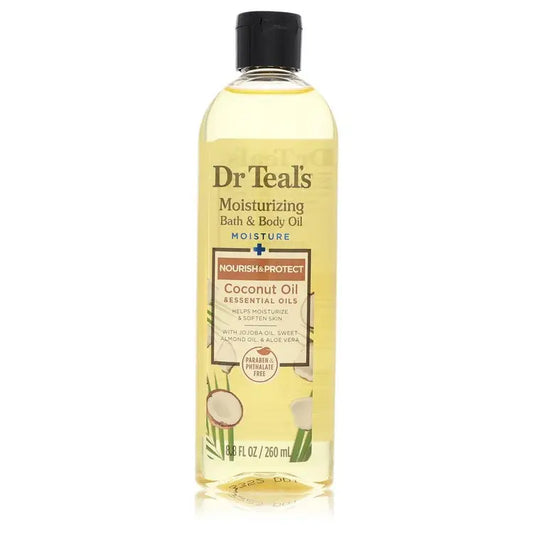 Dr Teal’s Moisturizing Bath & Body Oil by Dr Teal’s - Nourishing Coconut Oil with Essensial Oils Jojoba Oil Sweet