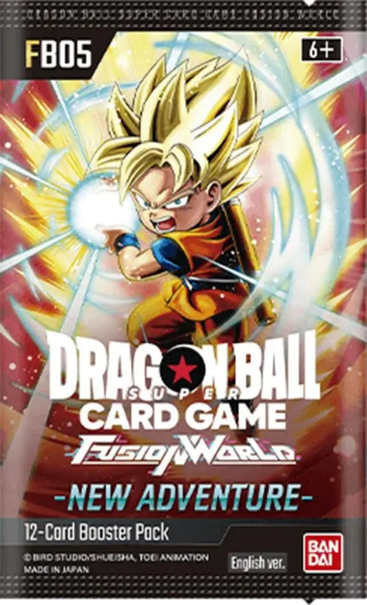 Dragon Ball Super Fusion World adventure booster pack featuring Dragon Ball Fusion World cards