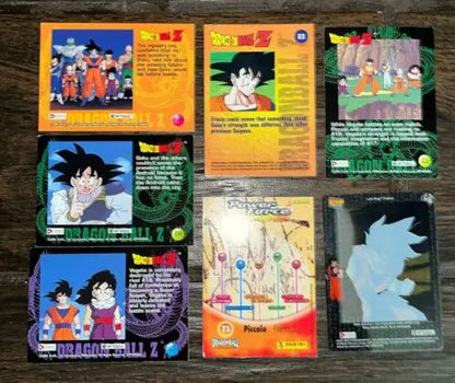 Dragon Ball trading cards from the 2000-02 Artbox Panini card lot collection