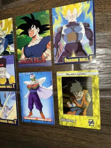 Dragon Ball Z trading cards in Dragon Ball Z 2000-02 Artbox Panini Prism card lot