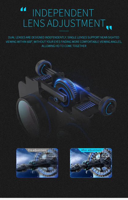 Dragon Magic G6 VR Gaming Stereo 3D Headset with comfortable independent lens adjustment