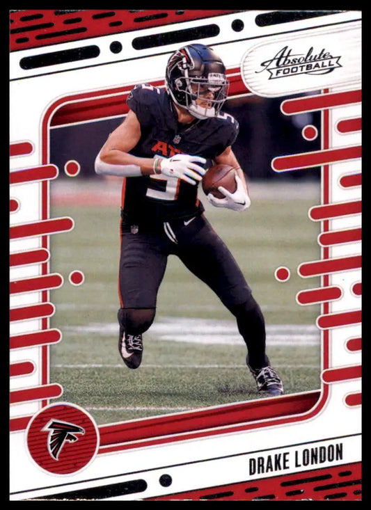 Drake London football card from Panini Absolute 2024 Atlanta Falcons product