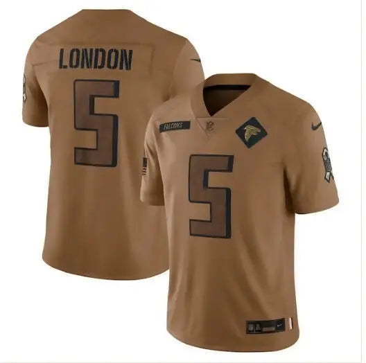 Brown Drake London Atlanta Falcons Nike 2023 Salute To Service Limited Jersey