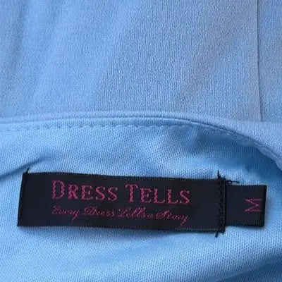 Light blue Baby Blue Sleeveless Dress with Dress Tells label for stylish summer wear