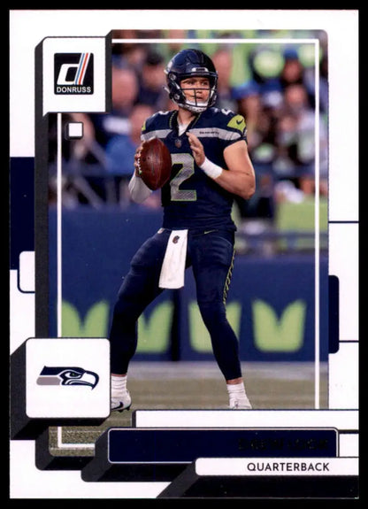 Drew Lock 2022 Donruss football trading card featuring Seattle Seahawks player