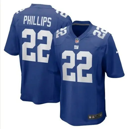 Blue Dru Phillips New York Giants Nike Team Game Jersey with number 22