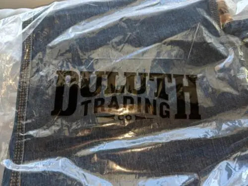 Duluth Trading DulthFlex Ballroom Jeans Denim in plastic packaging for men