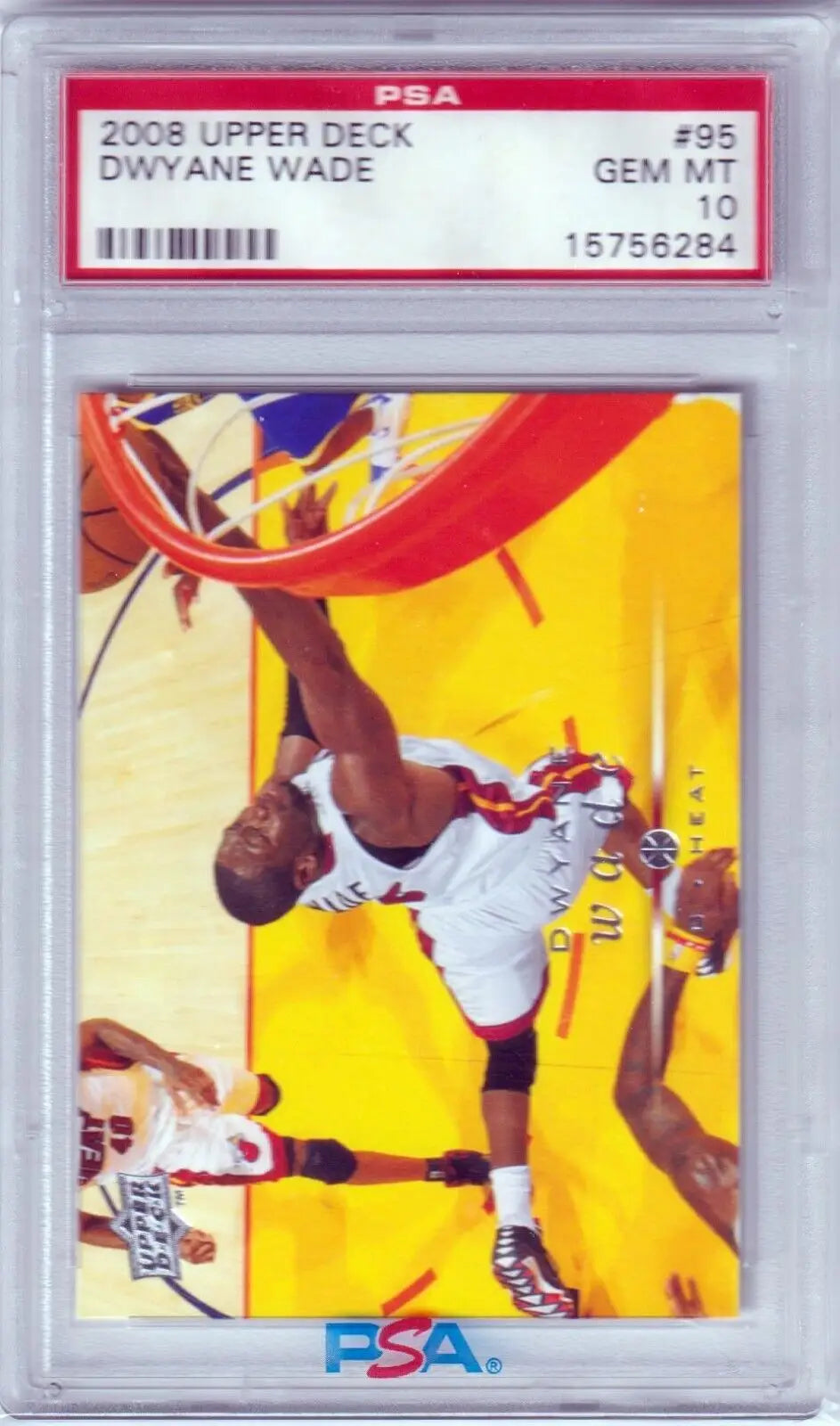 Graded Dwyane Wade basketball card from Upper Deck in Columbia Hobby PSA 10 GEM MINT