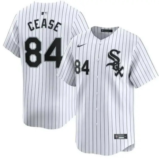 White pinstripe Baseball Jersey from Dylan Cease Chicago White Sox Nike Home Limited collection