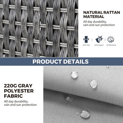 Curved Rattan Sectional Sofa Set for Outdoor Relaxation-4