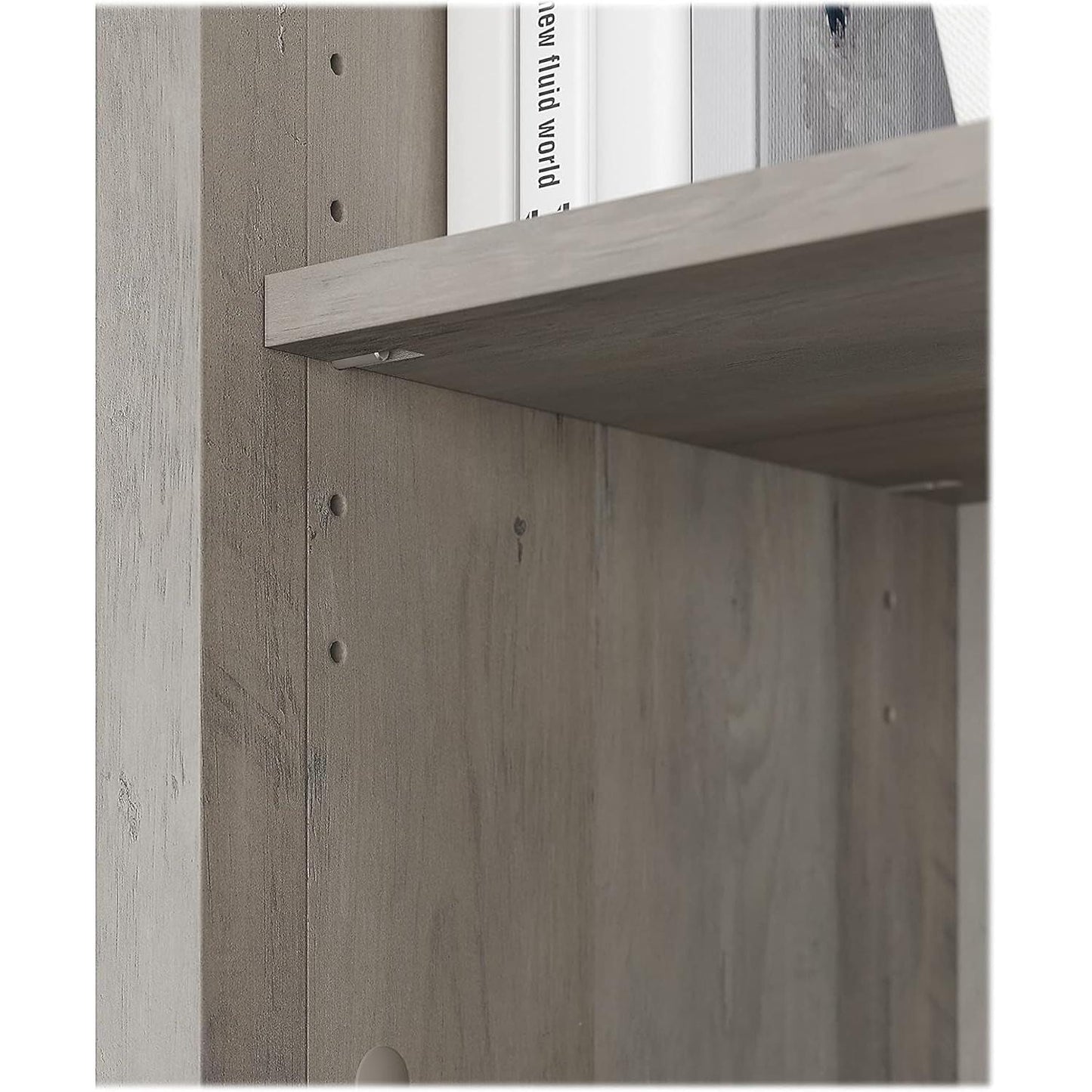 Salinas 5-Shelf 63-Inch H Bookcase, Driftwood Gray-4
