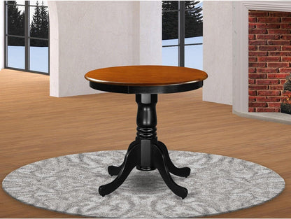 Edan Black and Cherry Rubber Wood 30'' round Table-0