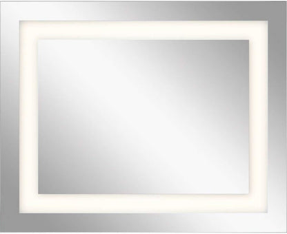 Signature LED Backlit Mirror in Chrome, 30" X 24"-1