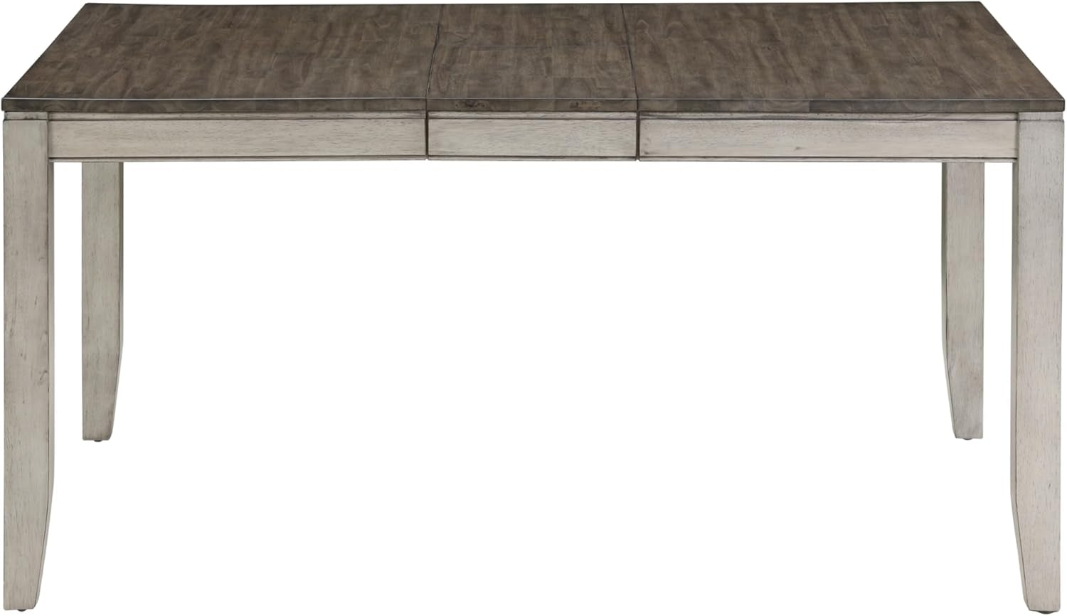 Furniture Abacus Rectangular Dining Table, 48"-60" Table W/ 12" Butterfly Leaf Extention, Seats up to 6, Kitchen/Dining/Living Room, Asian Hardwood Solids, 36" D X 48" W X 30" H, Gray-3