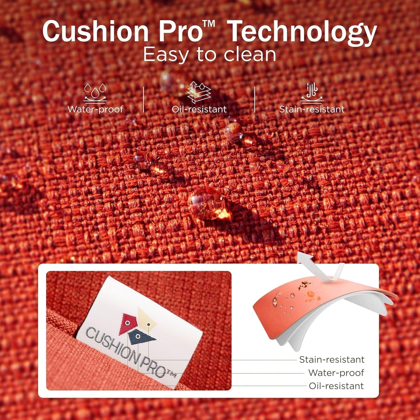 Patio Furniture Set with Fire Pit Table and Cushions-4