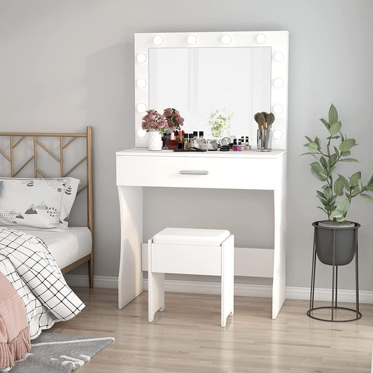 Adjustable Brightness Large Drawer Vanity-0