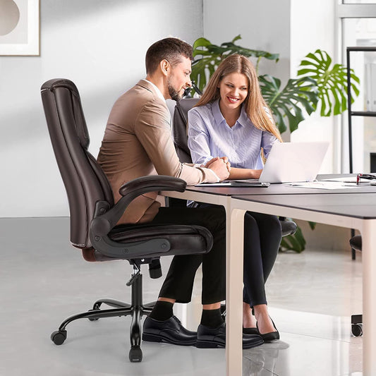Ergonomic Executive Chair with High Back Support-0