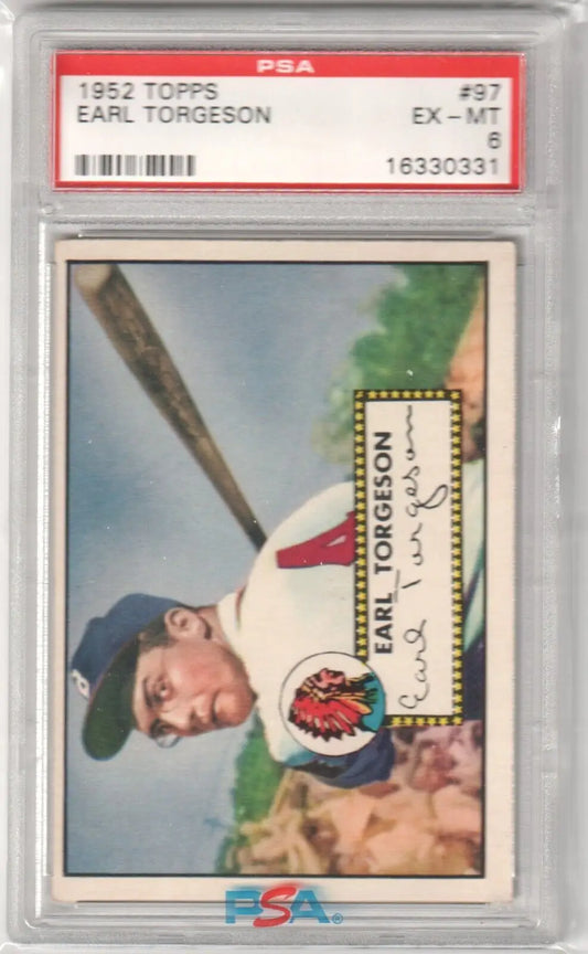 Graded 1952 Topps Earl Torgeson baseball card from Columbia Hobby with ESPN 2K Sports