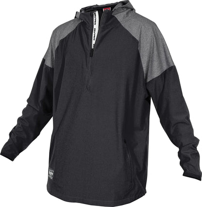 Black and gray Color Sync long sleeve jacket for boys, Easton Youth Long Sleeve Jacket