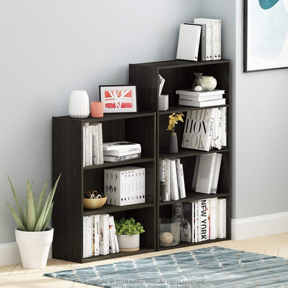 Pasir 4-Tier Bookcase / Bookshelf / Storage Shelves, Espresso-1