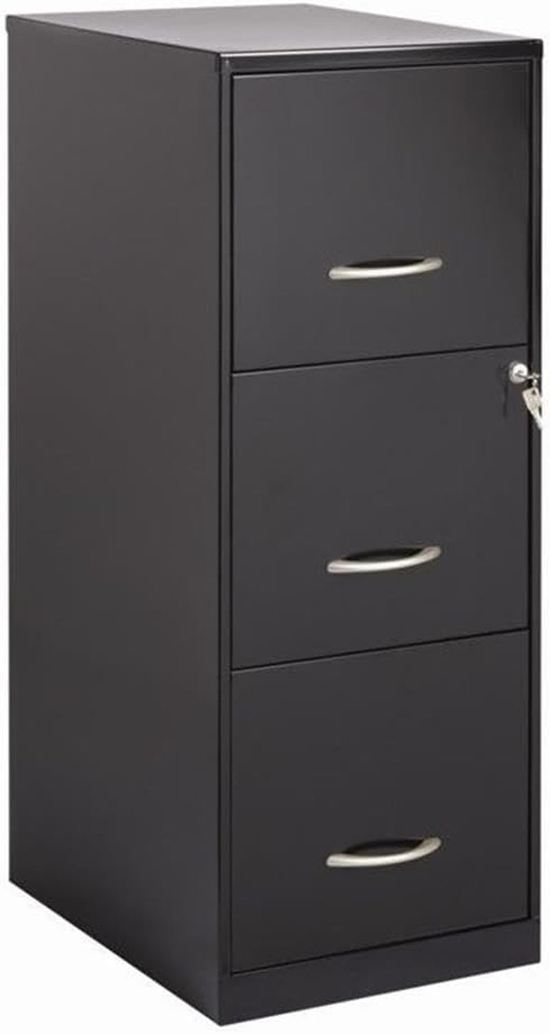 Cooper 3 Drawer Letter File Cabinet in Black-0