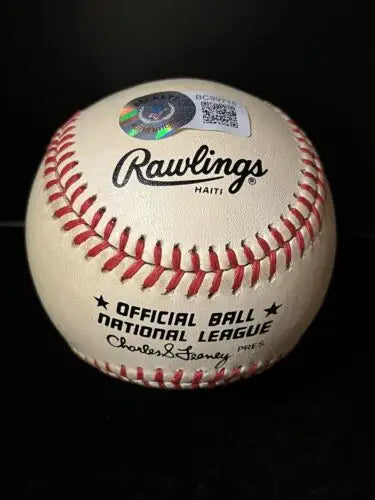 Edd Roush Autograph NL Signed Baseball Cincinnati Reds with Beckett COA_AUTHORIZED