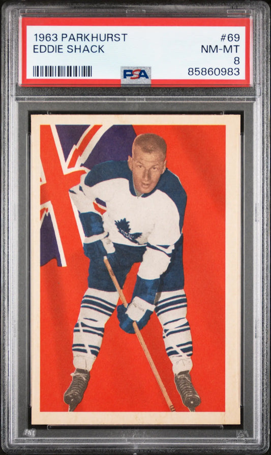 Eddie Shack 1963 Parkhurst #69 PSA 8 Nm-Mint 8 - Singles